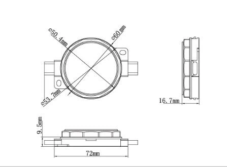 Outdoor IP67 DMX512 16leds Pixel Dot Light